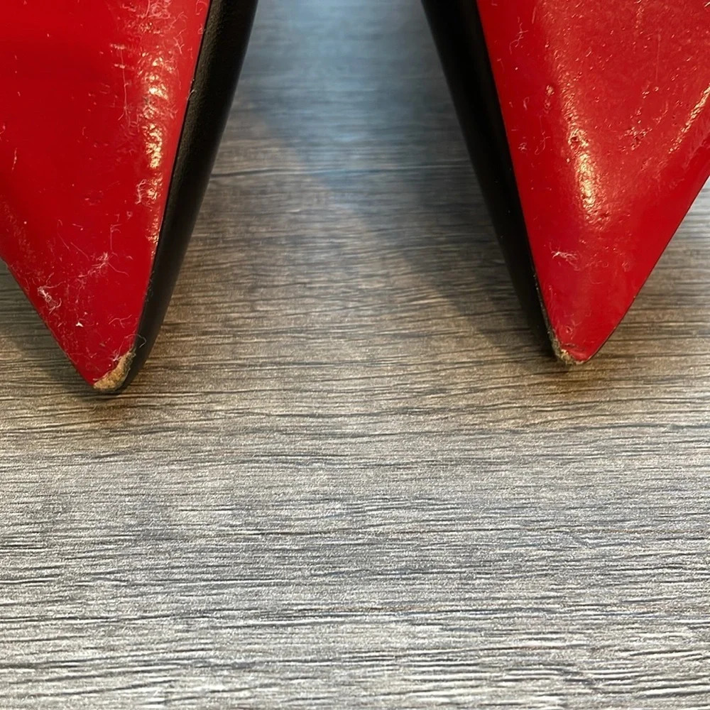 Christian Louboutin So Kate Black Napa Leather Stiletto Heels 85mm Size 39.5 - Picture 7 of 11